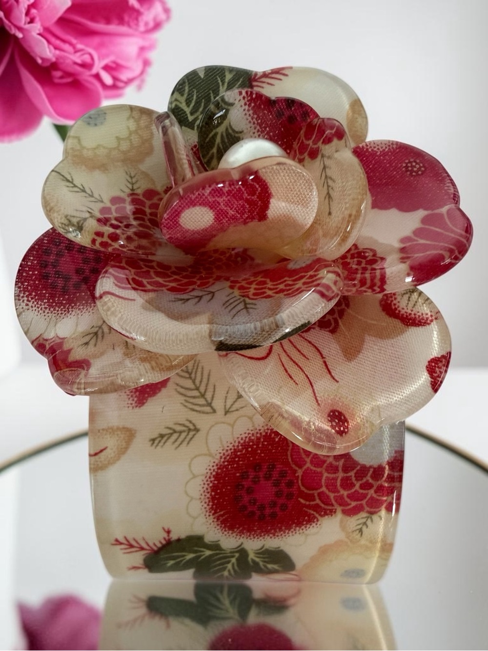 Floral Resin Flower Bracelet